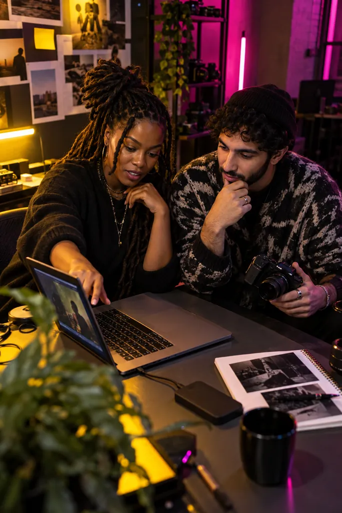 Two creators reviewing video content together